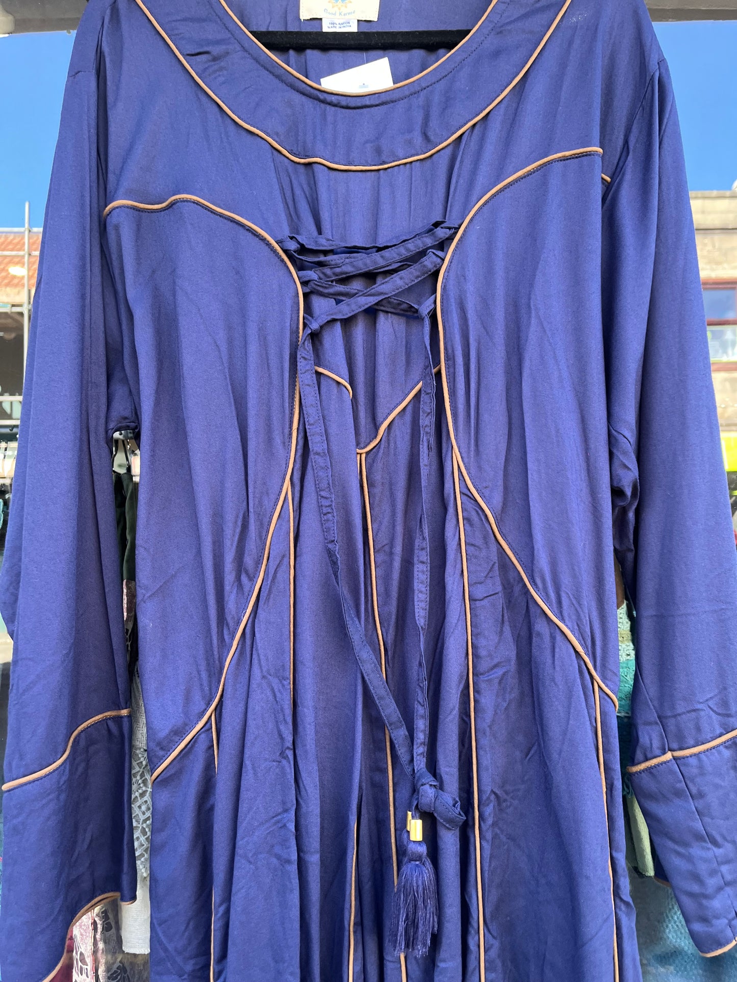 Blueberry Maid Marion Maxi Dress