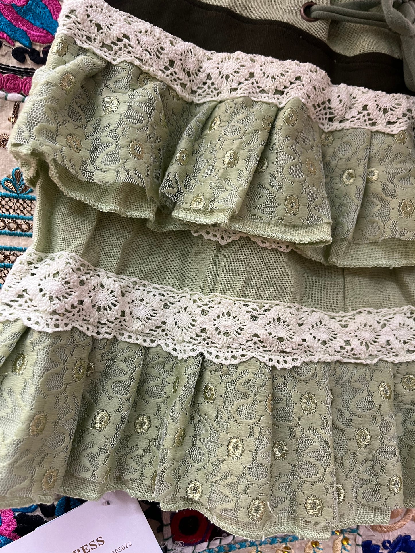 Green Fairycore Ra-Ra Mini Skirt 🌿🧚♀️