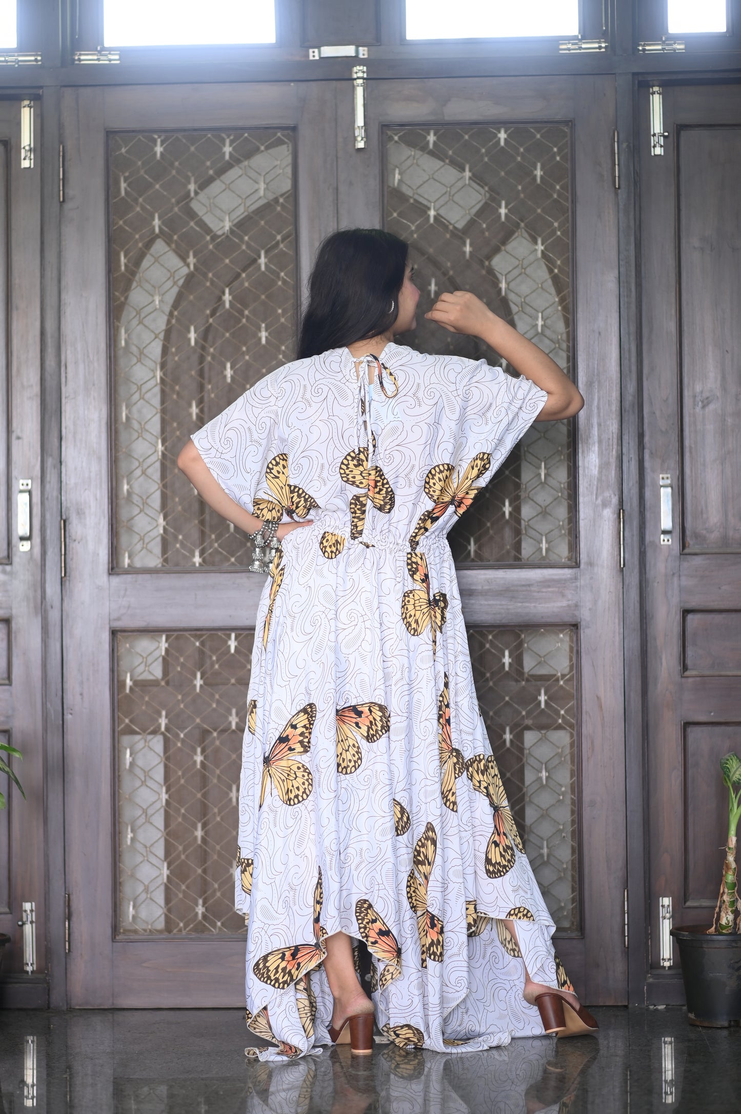 Butterfly Bliss Boho Maxi Dress