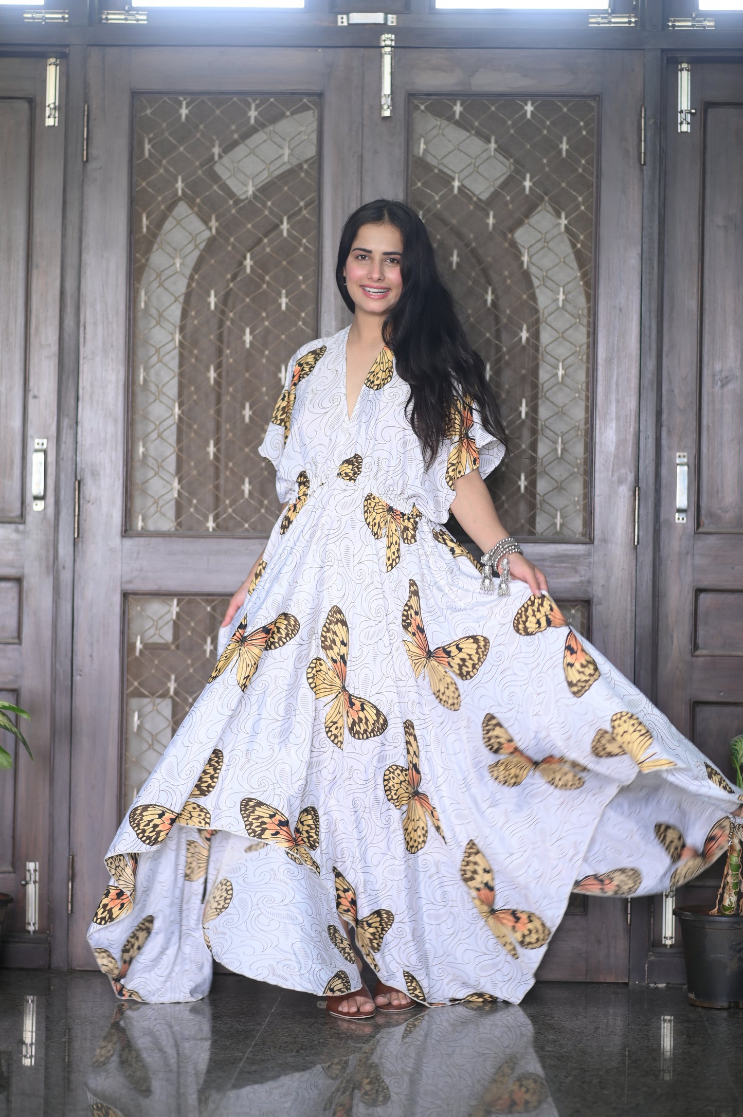 Butterfly Bliss Boho Maxi Dress