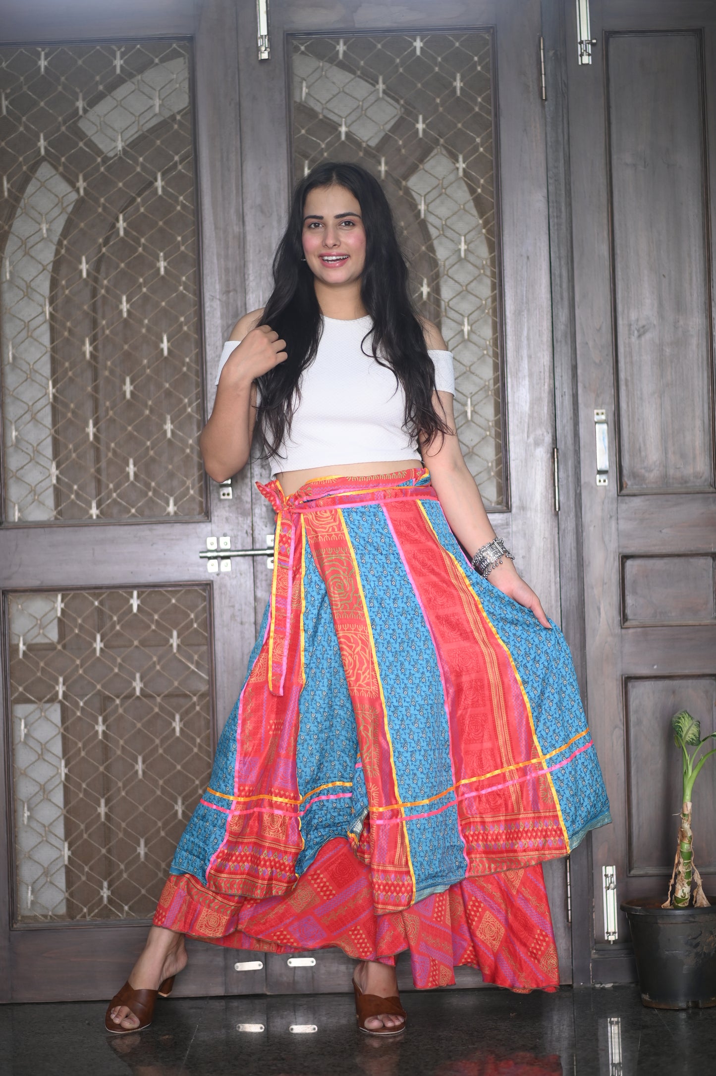 Colorburst Boho Wrap Skirt