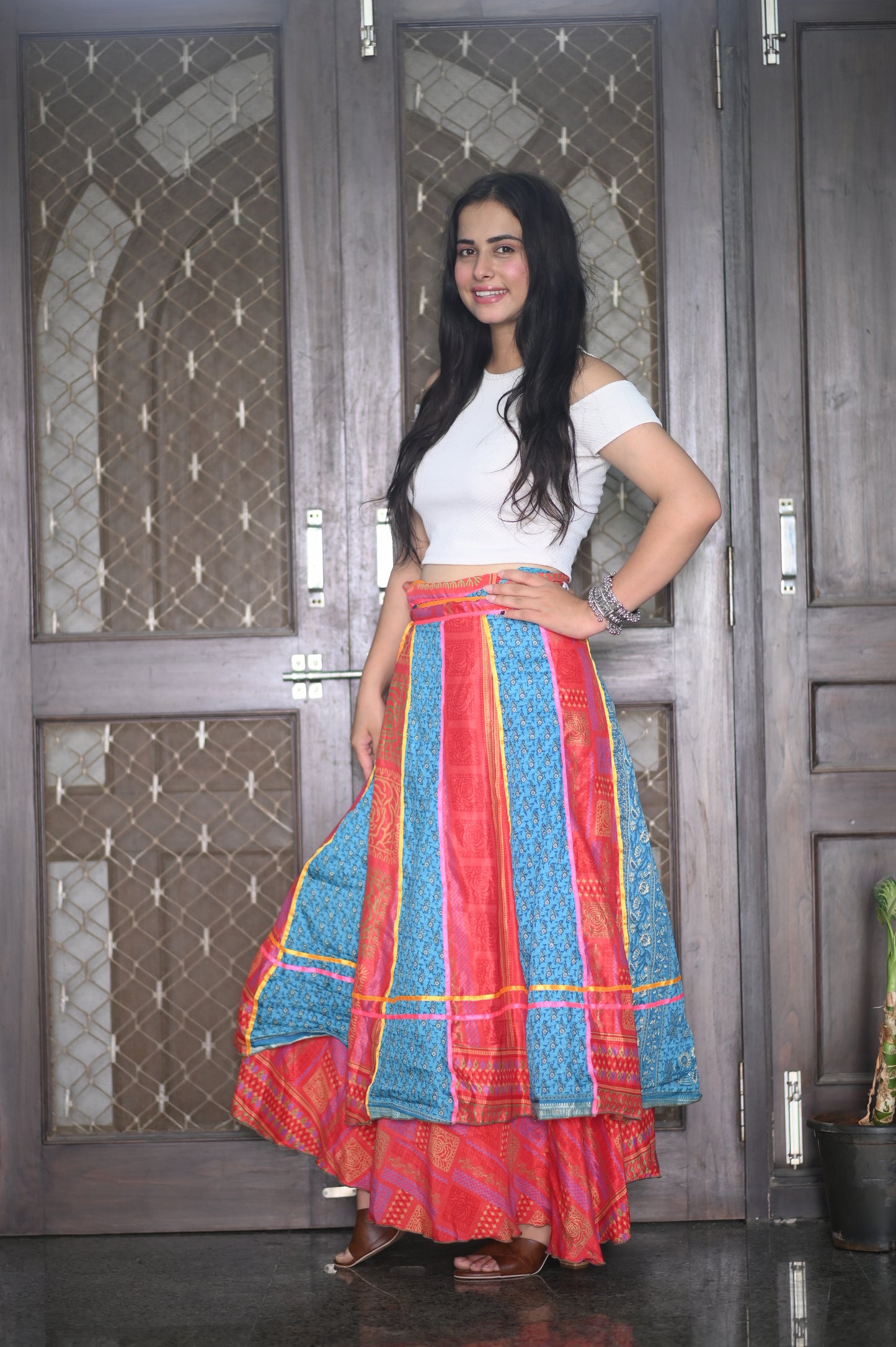Colorburst Boho Wrap Skirt