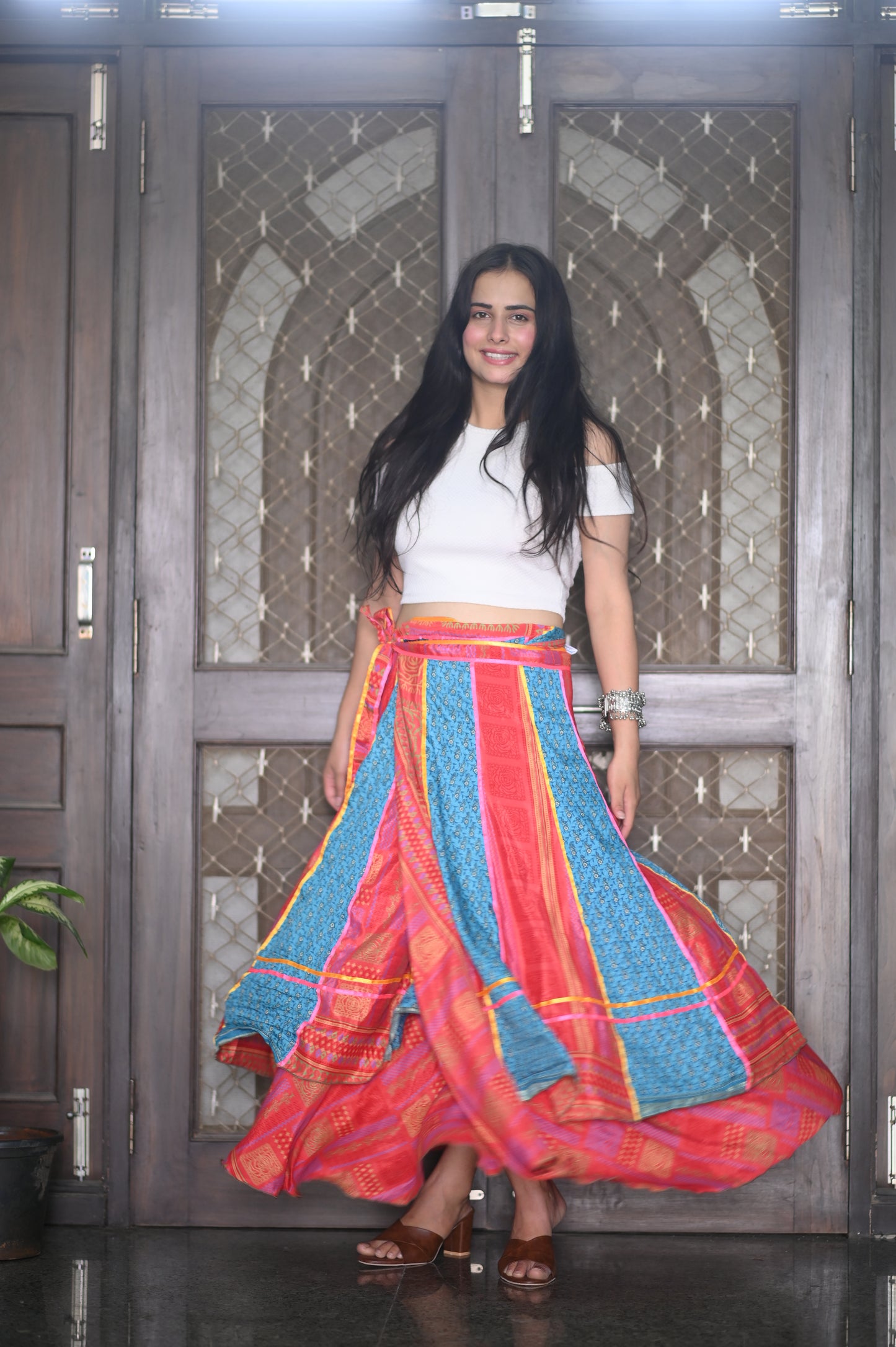 Colorburst Boho Wrap Skirt