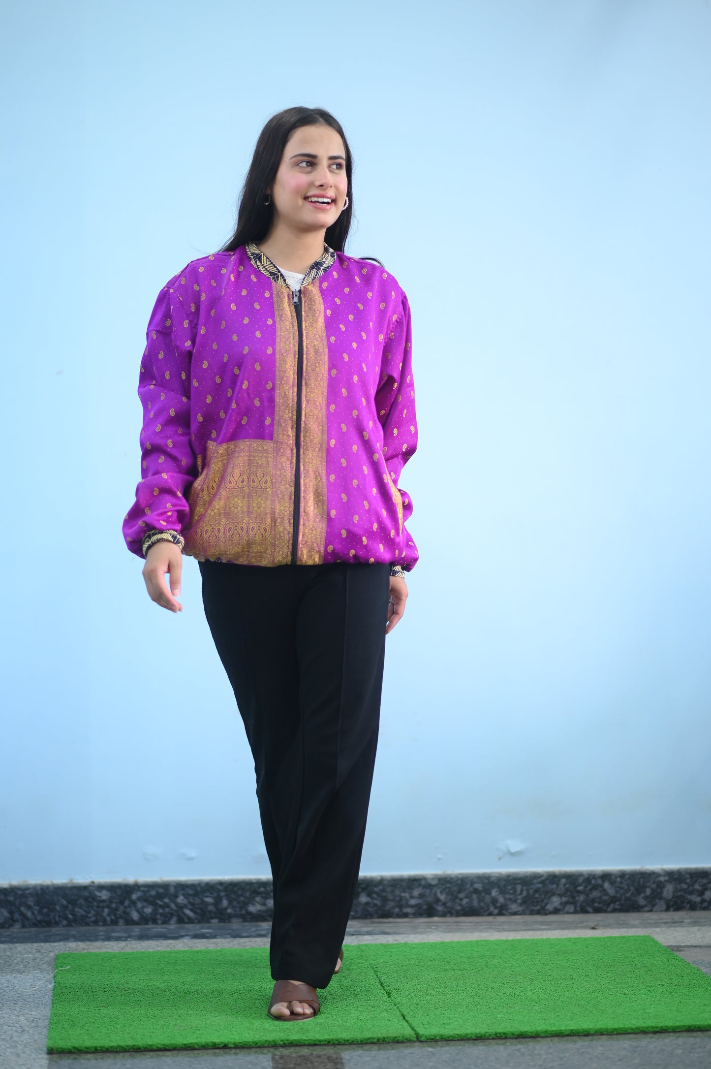 Royal Boho Silk Jacket