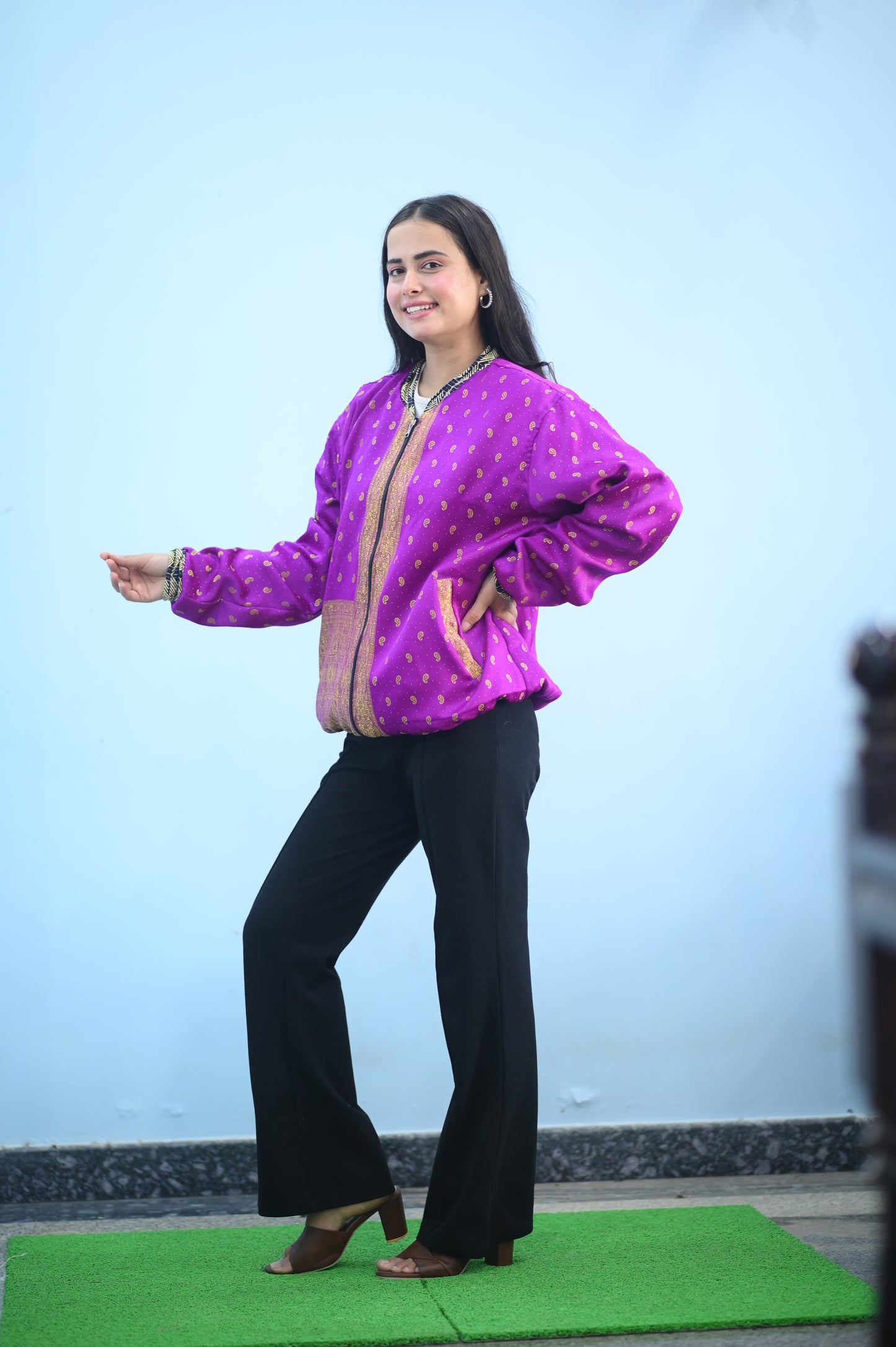 Royal Boho Silk Jacket