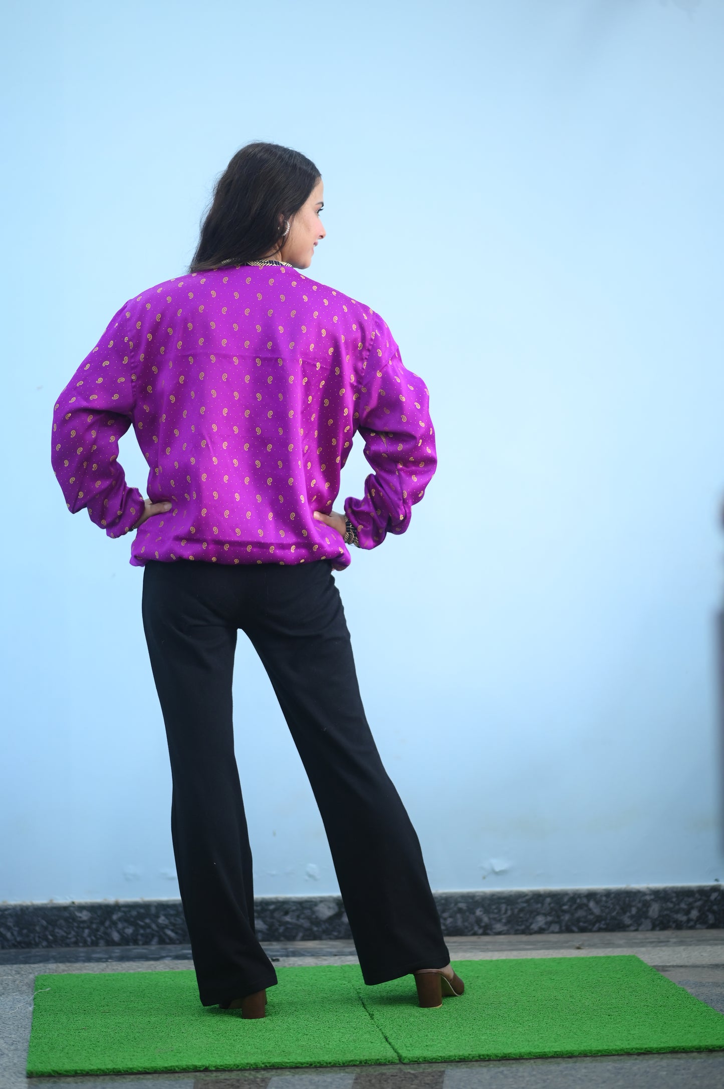 Royal Boho Silk Jacket