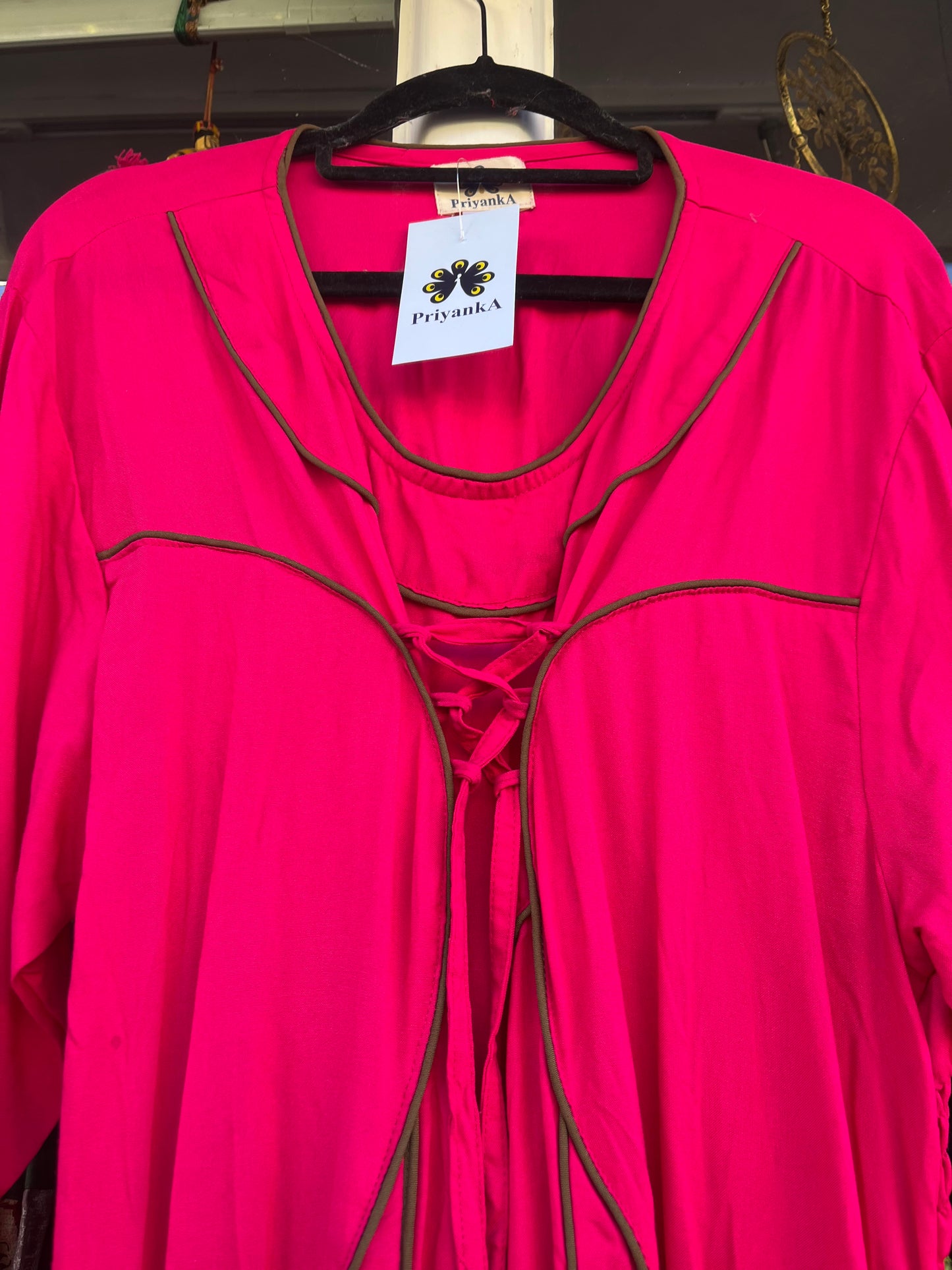 Raspberry Maid Marion Maxi Dress