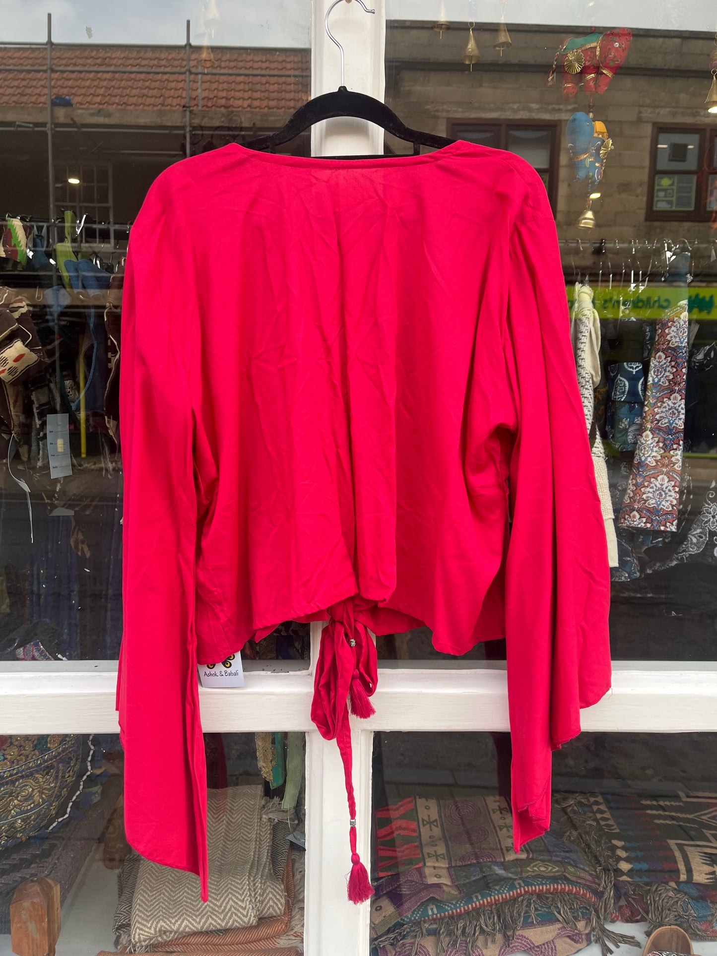 Fuchsia Lightweight Cotton Tie Top