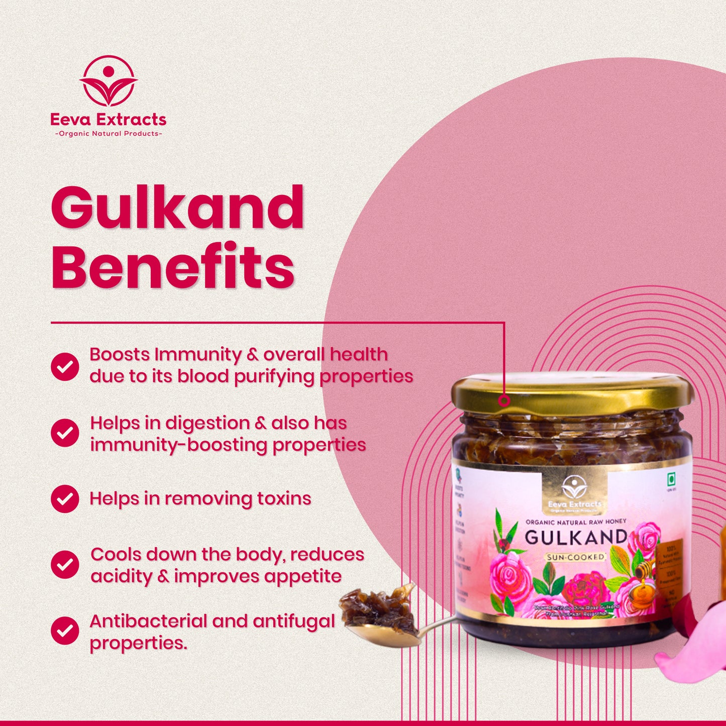 Premium Natural Rose Honey Gulkand