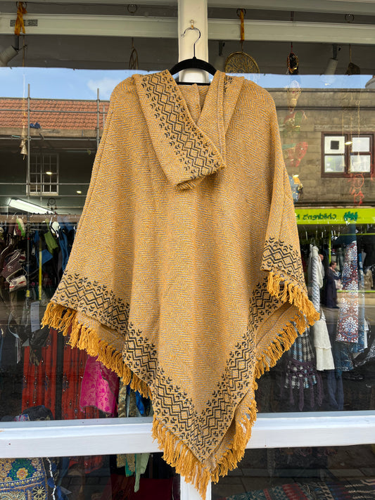 Orche Block Print Poncho 🍂✨