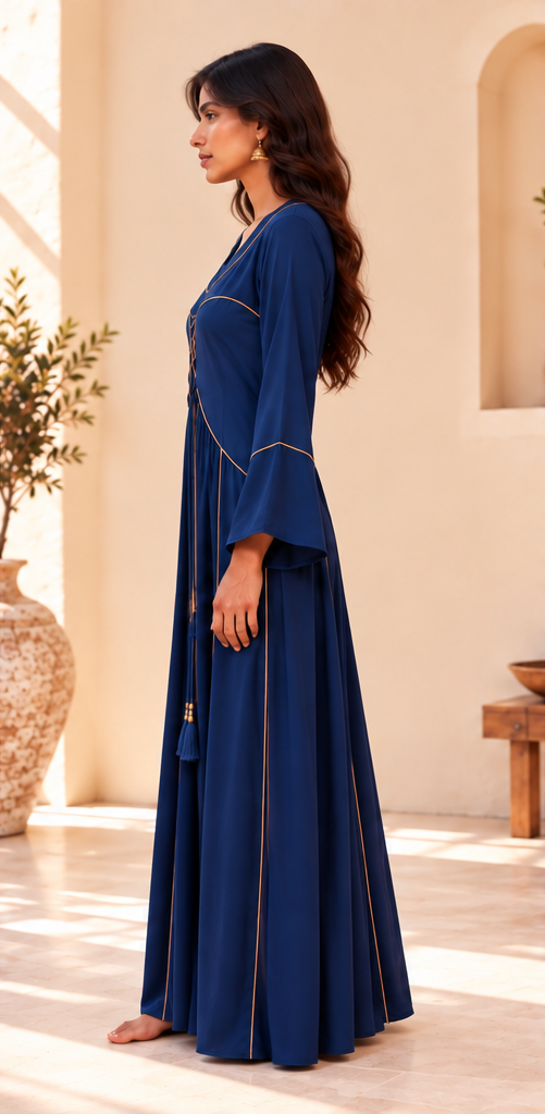 Royal Blue Bohemian Maxi Dress