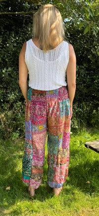 Hareem Silk blend Printed Pants.