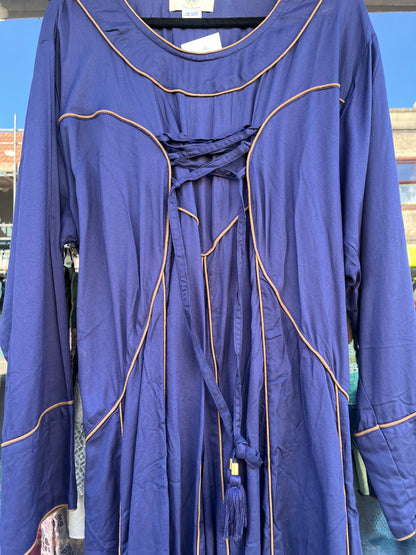 Blueberry Maid Marion Maxi Dress