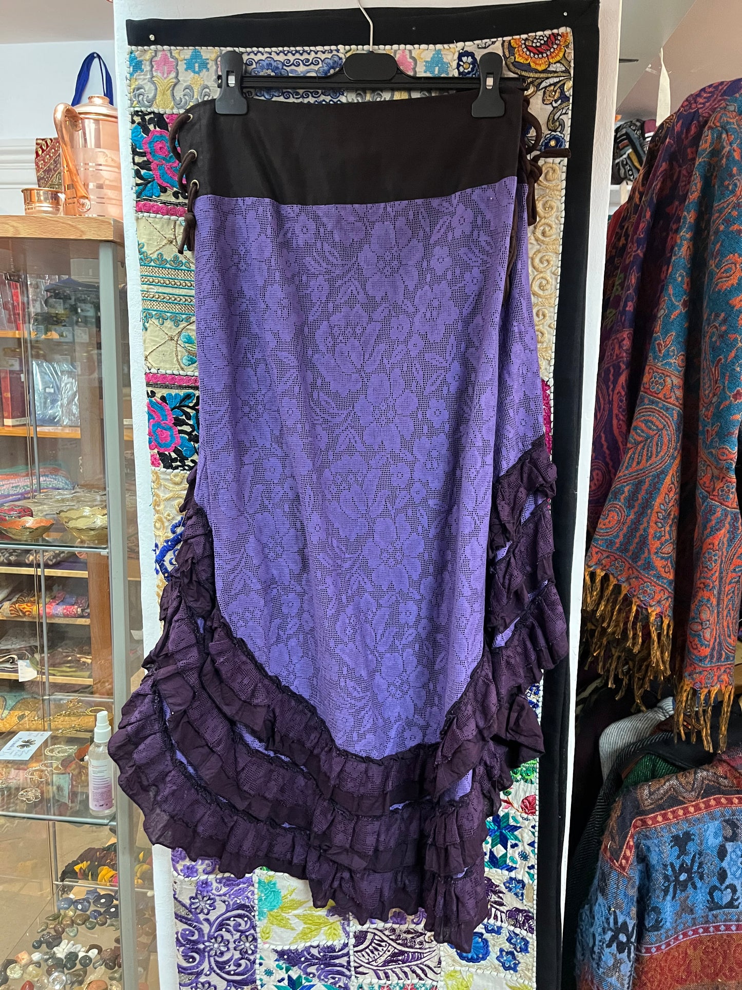Waterfall Lace Purple Skirt