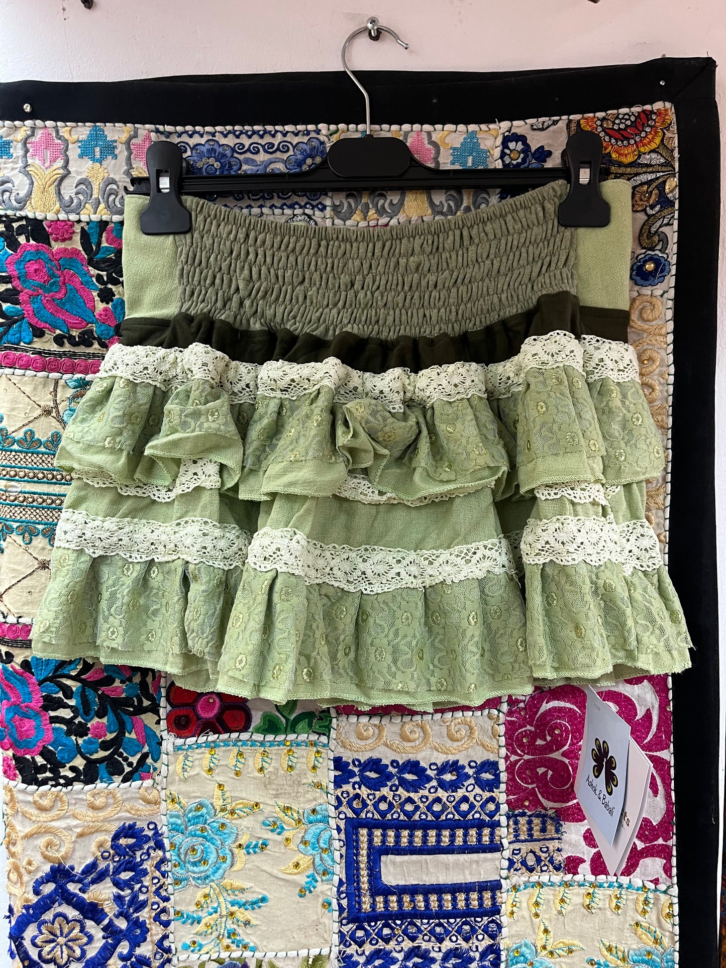 Green Fairycore Ra-Ra Mini Skirt 🌿🧚‍♀️