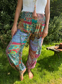 Hareem Silk blend Printed Pants.