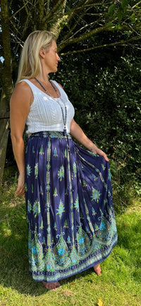 Hand Embellished Maxi Skirt