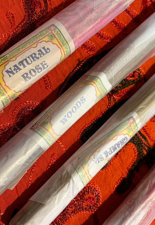 Hand-Rolled Incense Sticks – Made in India ✨