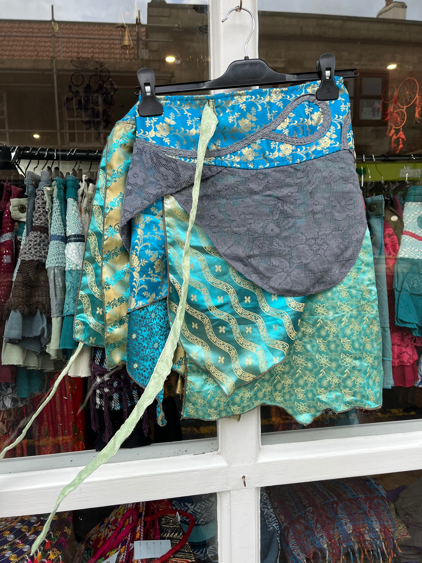 OOAK Larimar Hankie Mini Skirt