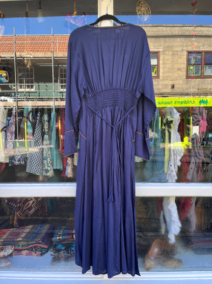 Blueberry Maid Marion Maxi Dress