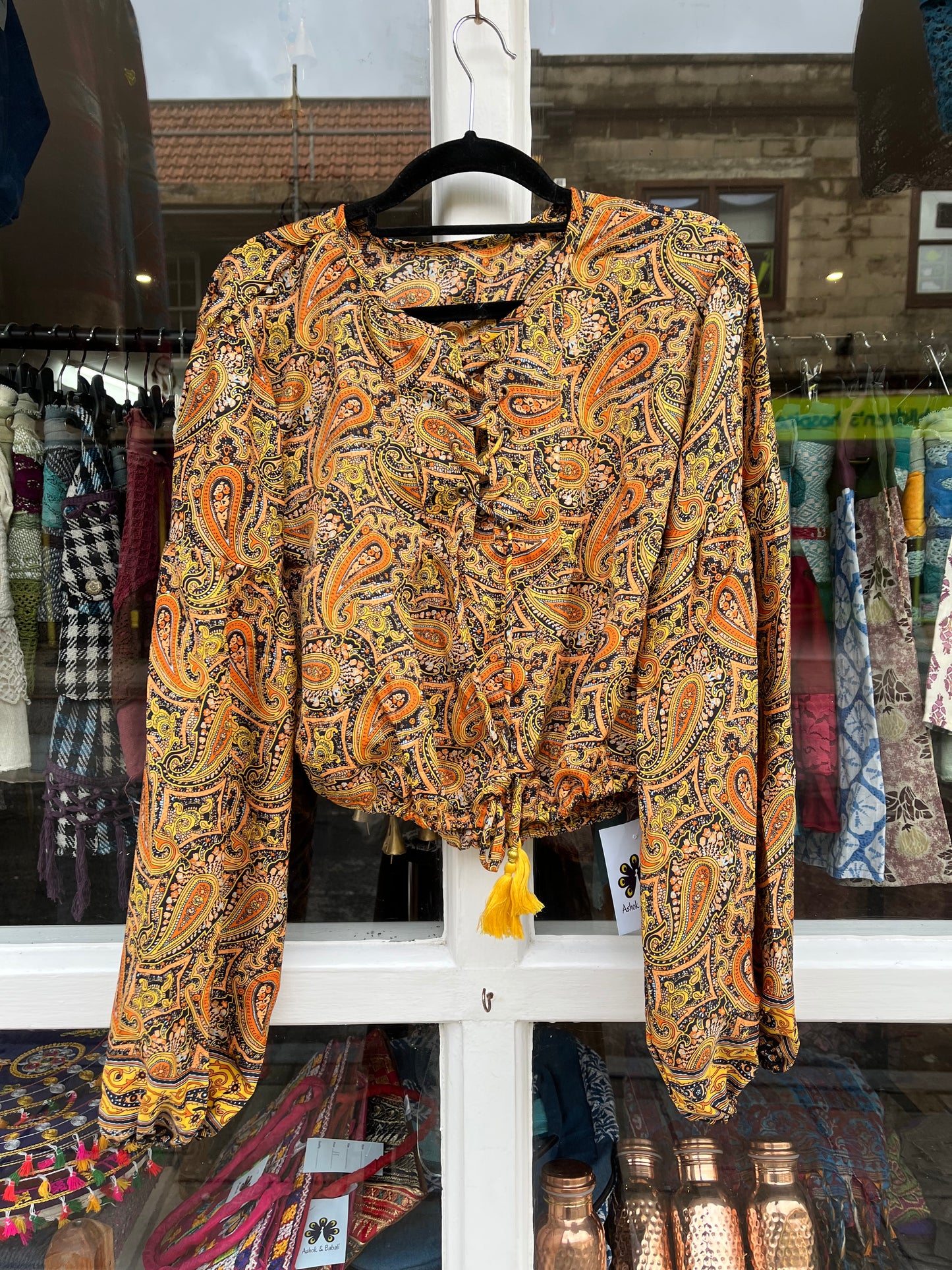 Gold Silky Medieval Top