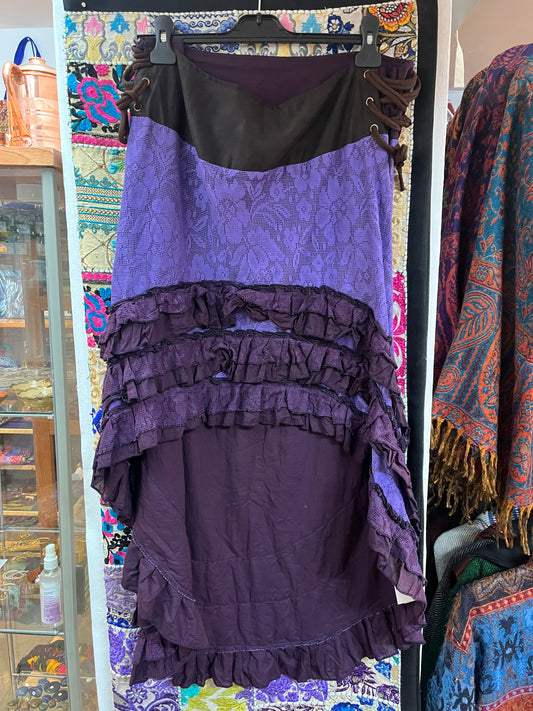 Waterfall Lace Purple Skirt