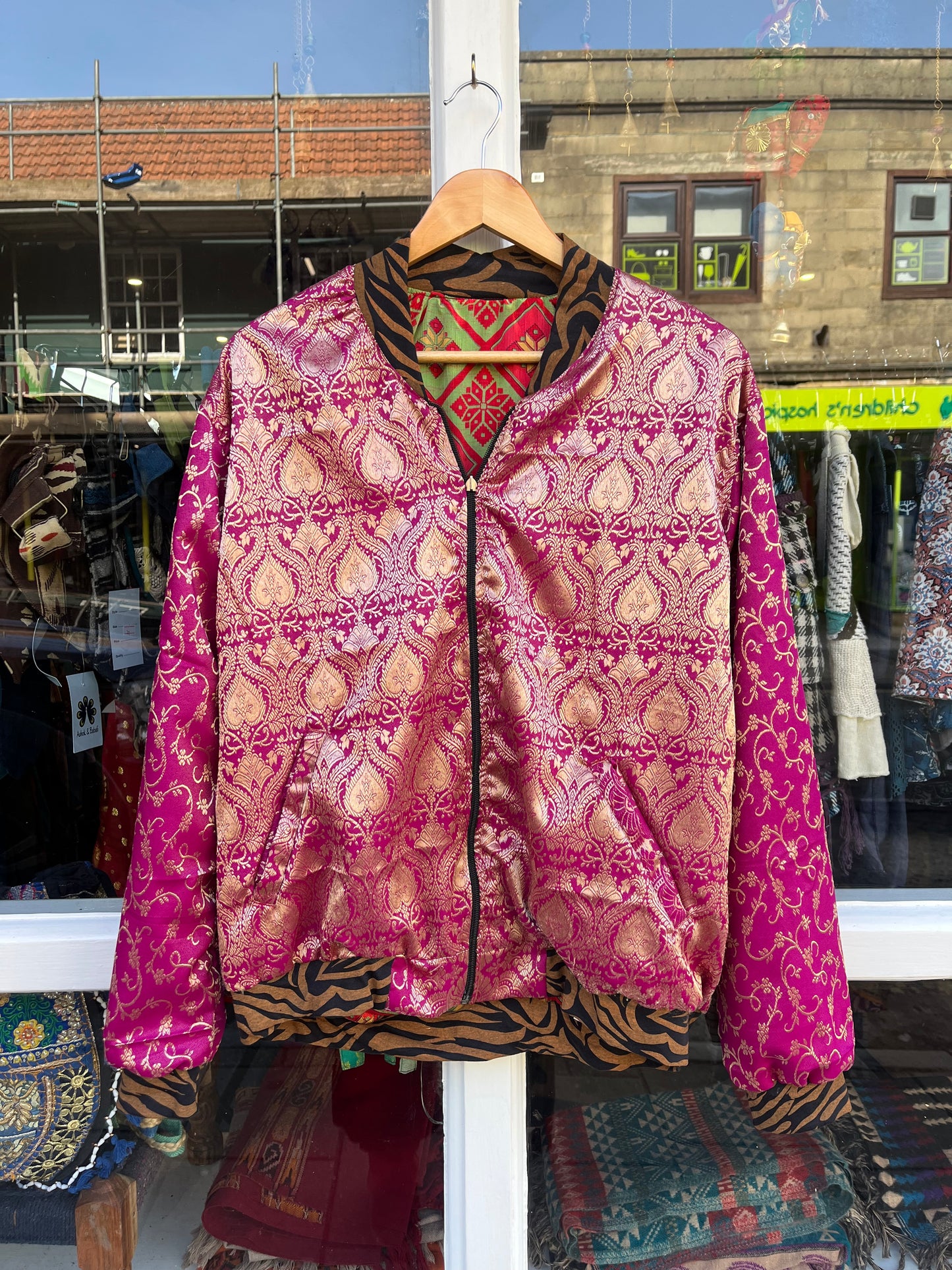 Rose Reversible Unisex Silk Jacket ✨