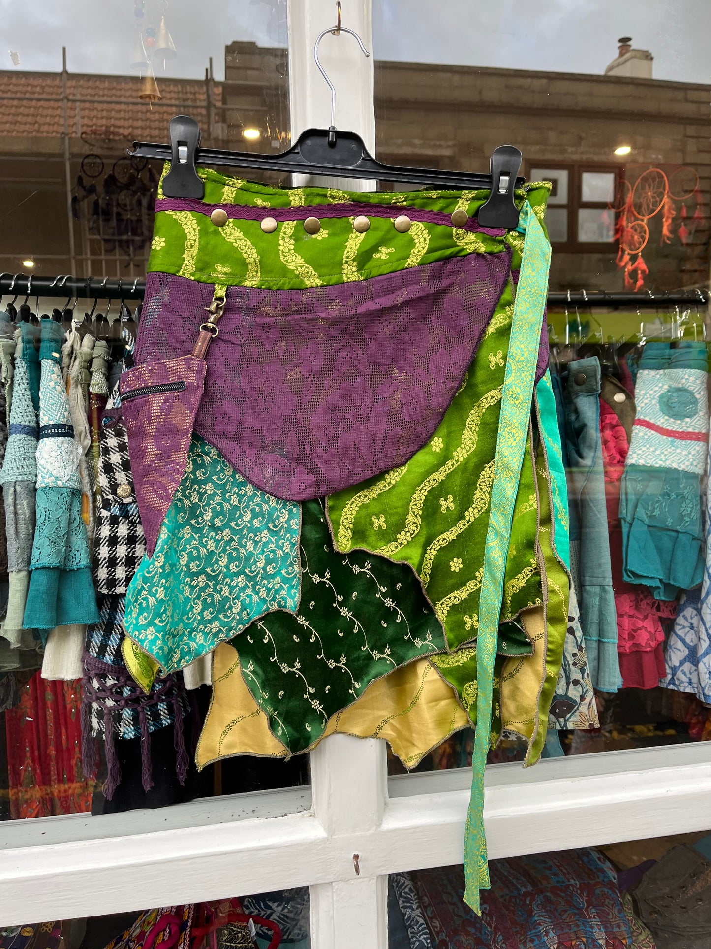 OOAK Jade Hankie Mini Skirt