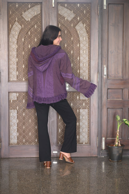 Purple Ruffle Jacket