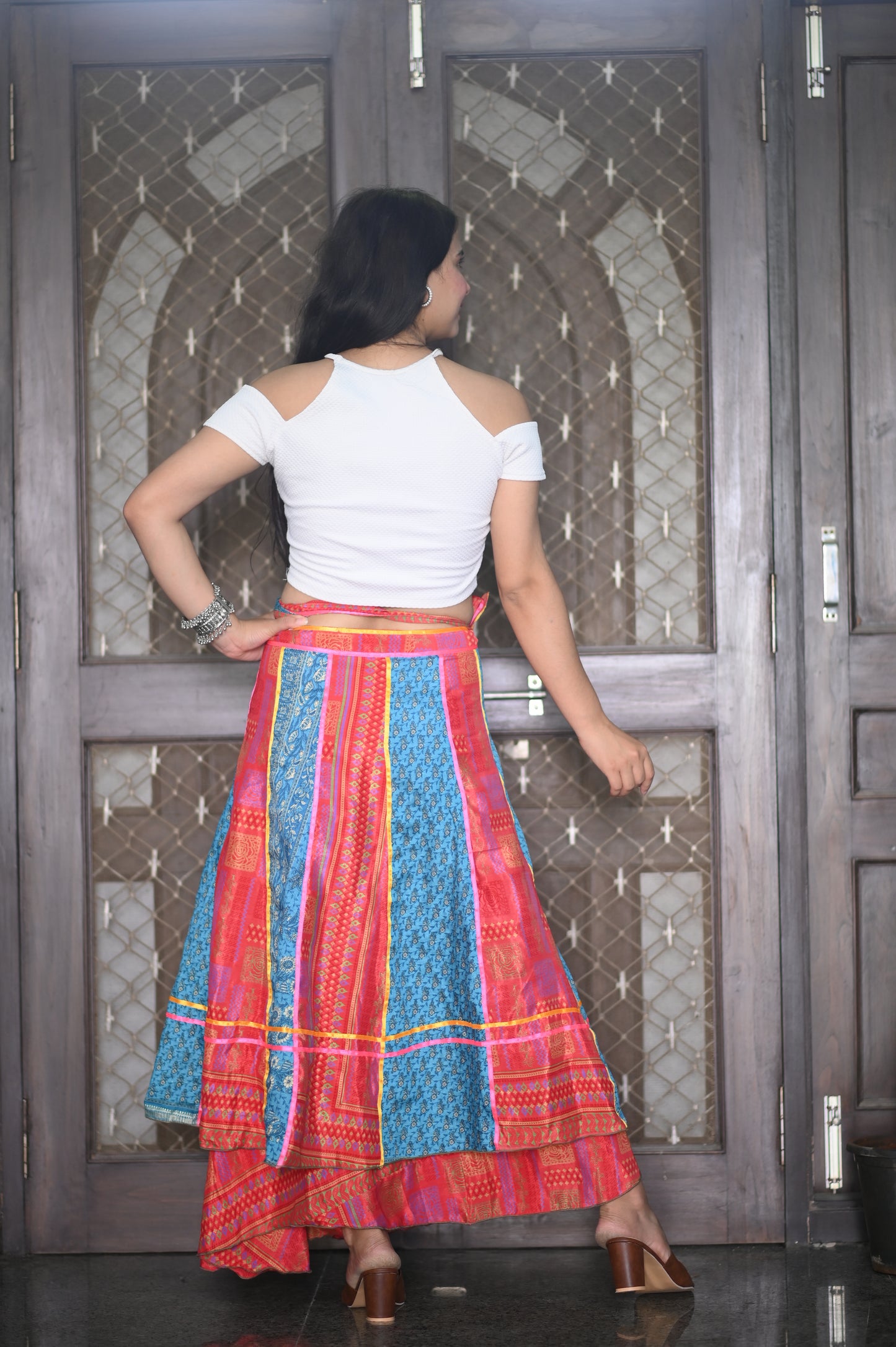 Colorburst Boho Wrap Skirt