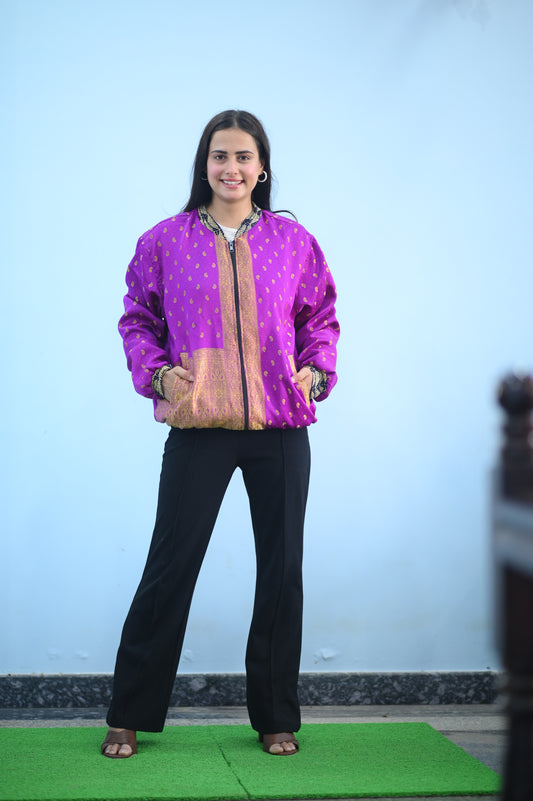 Royal Boho Silk Jacket
