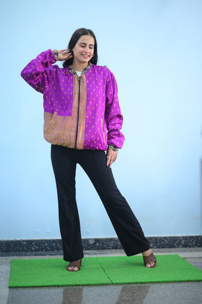 Royal Boho Silk Jacket