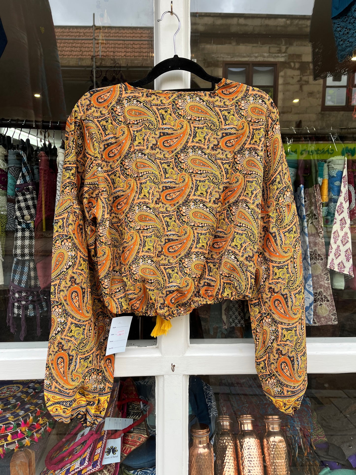 Gold Silky Medieval Top