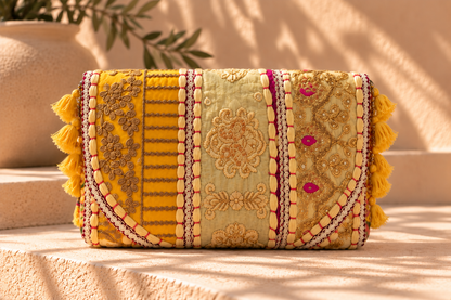 Embroidered Clutch Bag – Bohemian Style