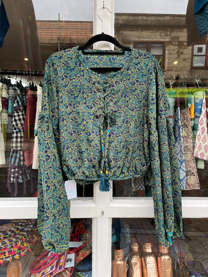 Paisley Silky Medieval Top