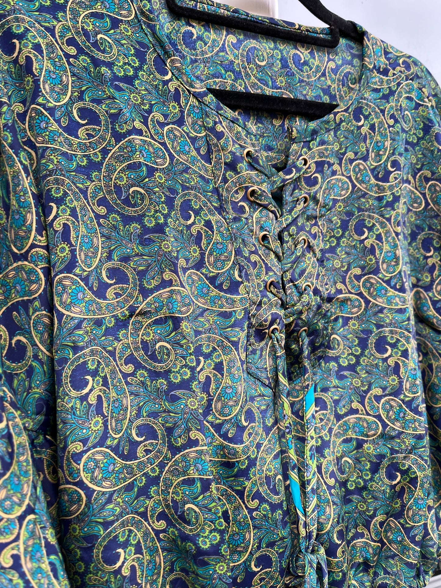 Paisley Silky Medieval Top