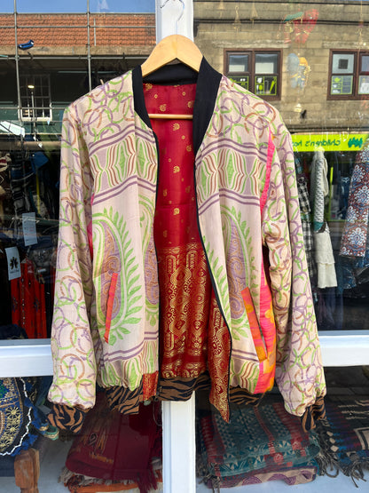 Fire Reversible Unisex Silk Jacket ✨