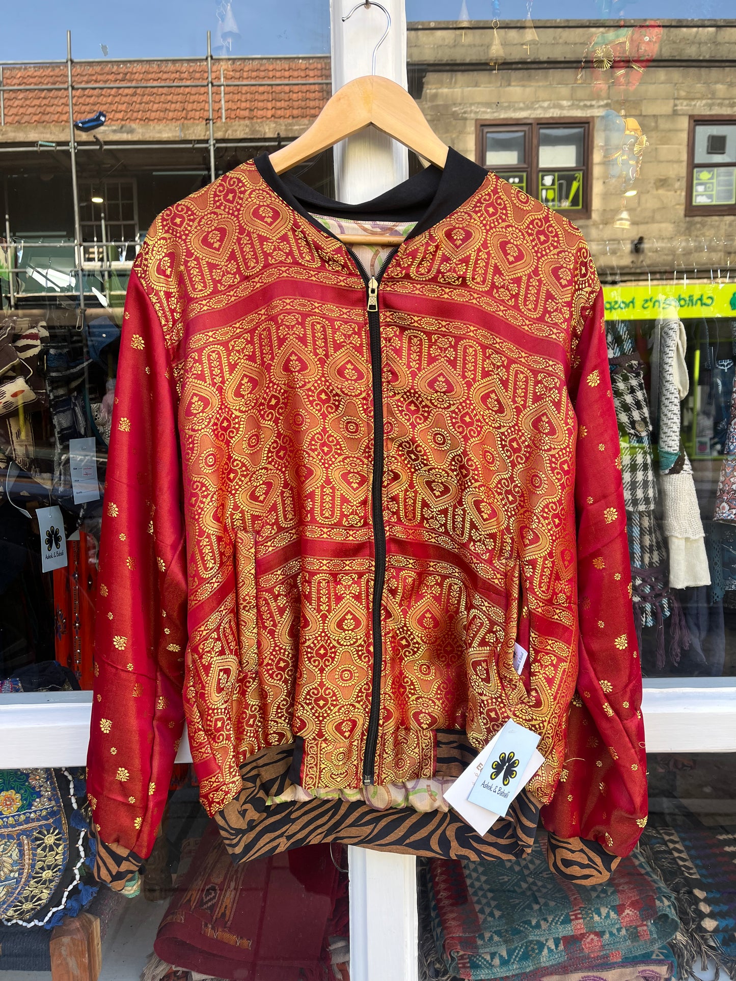 Fire Reversible Unisex Silk Jacket ✨