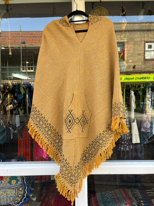 Orche Block Print Poncho 🍂✨