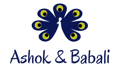 Ashok and Babali logo, bohemian pixie festival clothing