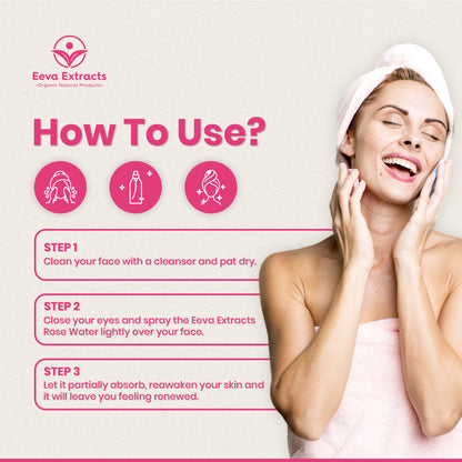 Pure Rose Water – Natural Floral Hydration for Skin and Hair – 100ml