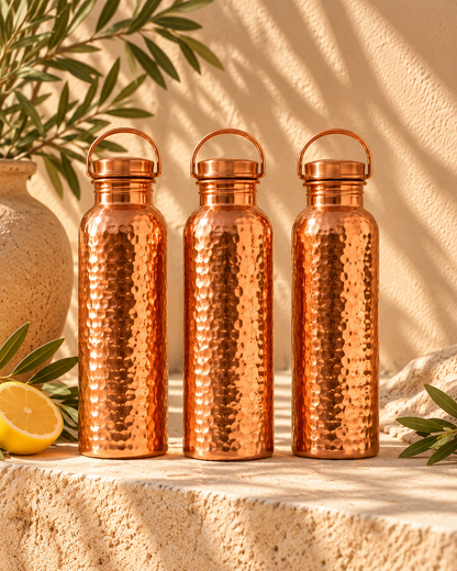 100% Pure Copper Water Bottle