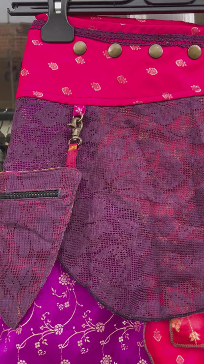 OOAK Amethyst Hankie Mini Skirt
