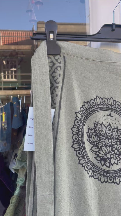 Sage Hemp Wrap Skirt