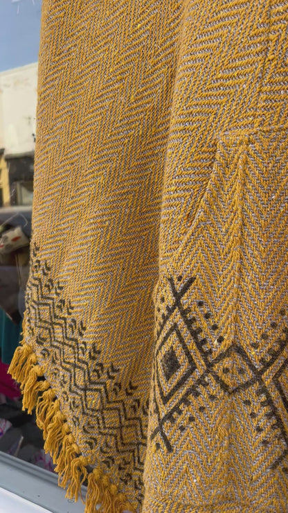 Orche Block Print Poncho 🍂✨