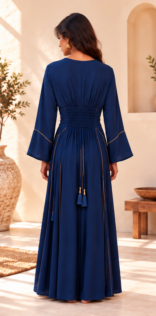 Royal Blue Bohemian Maxi Dress
