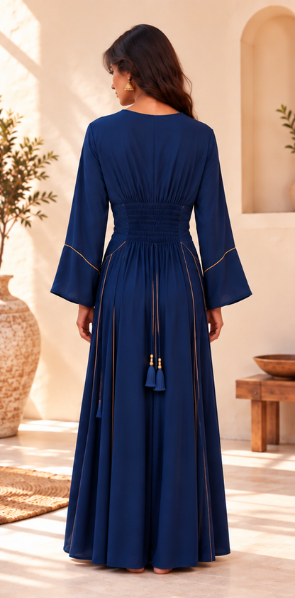 Royal Blue Bohemian Maxi Dress
