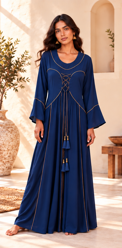 Royal Blue Bohemian Maxi Dress